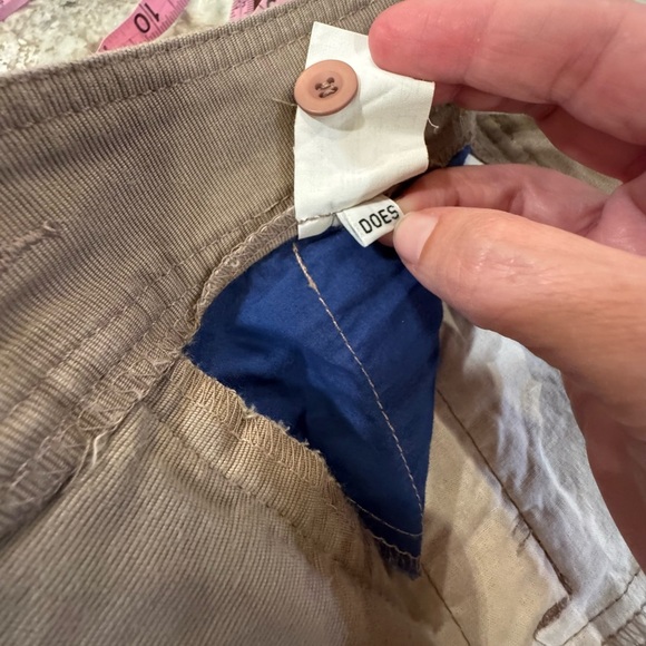 Vintage 90’s Esprit tan 100% Cotton skirt with cool buckle size 11/12 P1.2 - Picture 14 of 16